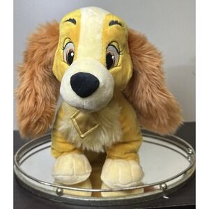 Disney Store Lady Tramp Plush Dog Stuffed Animal Floppy Ears Toy EUC